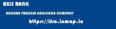 AXIS BANK  ANDHRA PRADESH NALGONDA KOMPALLY   ifsc code